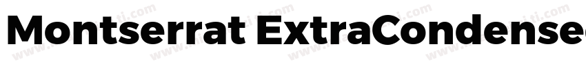 Montserrat ExtraCondensed字体转换